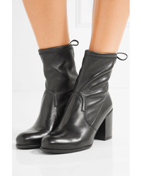 schwarze Leder Stiefeletten von Stuart Weitzman