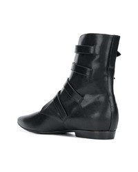 schwarze Leder Stiefeletten von Philosophy di Lorenzo Serafini