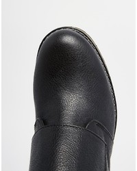 schwarze Leder Stiefeletten von Park Lane