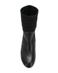 schwarze Leder Stiefeletten von Marc Ellis