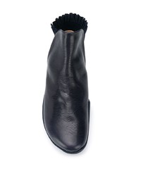 schwarze Leder Stiefeletten von Trippen