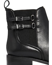 schwarze Leder Stiefeletten von Faith