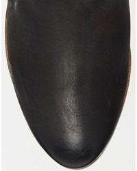 schwarze Leder Stiefeletten von Miss KG