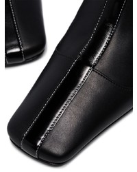 schwarze Leder Stiefeletten von Manu Atelier