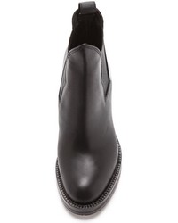 schwarze Leder Stiefeletten von Acne Studios