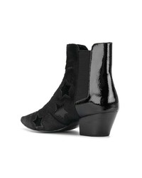 schwarze Leder Stiefeletten von Ash