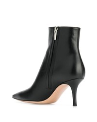 schwarze Leder Stiefeletten von Gianvito Rossi