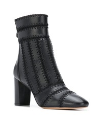 schwarze Leder Stiefeletten von Alexandre Birman