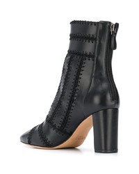 schwarze Leder Stiefeletten von Alexandre Birman