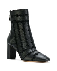 schwarze Leder Stiefeletten von Alexandre Birman