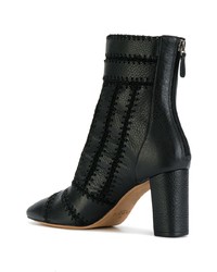 schwarze Leder Stiefeletten von Alexandre Birman