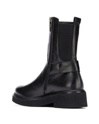 schwarze Leder Stiefeletten von Baldinini