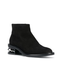 schwarze Leder Stiefeletten von Nicholas Kirkwood