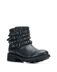 schwarze Leder Stiefeletten von Ash