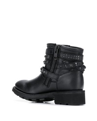 schwarze Leder Stiefeletten von Ash