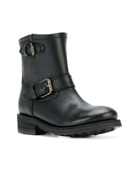 schwarze Leder Stiefeletten von Ash