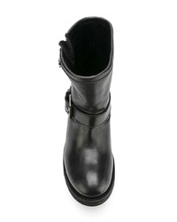 schwarze Leder Stiefeletten von Ash