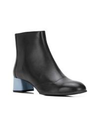 schwarze Leder Stiefeletten von Camper