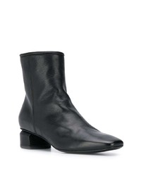 schwarze Leder Stiefeletten von Officine Creative