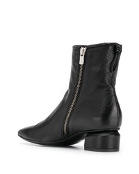 schwarze Leder Stiefeletten von Officine Creative