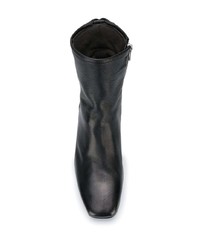 schwarze Leder Stiefeletten von Officine Creative