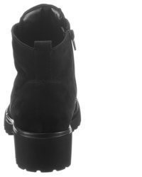 schwarze Leder Stiefeletten von Waldläufer
