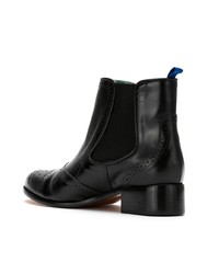 schwarze Leder Stiefeletten von Blue Bird Shoes