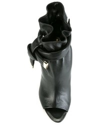 schwarze Leder Stiefeletten von Nicholas Kirkwood