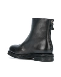 schwarze Leder Stiefeletten von Del Carlo