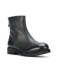 schwarze Leder Stiefeletten von Del Carlo