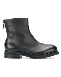 schwarze Leder Stiefeletten von Del Carlo