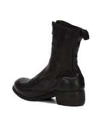 schwarze Leder Stiefeletten von Guidi