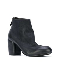 schwarze Leder Stiefeletten von Marsèll