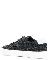 schwarze Leder Turnschuhe von Common Projects