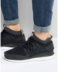 schwarze Leder Turnschuhe von adidas