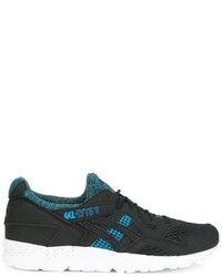 schwarze Leder Turnschuhe von Asics