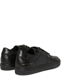 schwarze Leder Turnschuhe von Common Projects