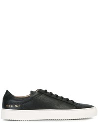 schwarze Leder Turnschuhe von Common Projects