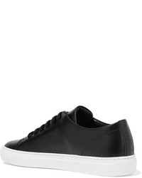 schwarze Leder Turnschuhe von Common Projects