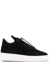 schwarze Leder Turnschuhe von Filling Pieces