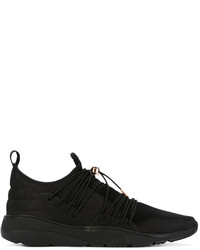 schwarze Leder Turnschuhe von Filling Pieces