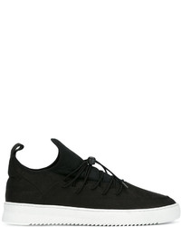 schwarze Leder Turnschuhe von Filling Pieces