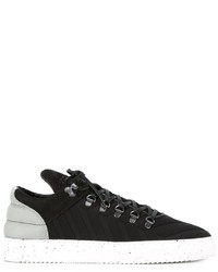 schwarze Leder Turnschuhe von Filling Pieces