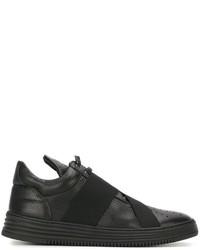 schwarze Leder Turnschuhe von Filling Pieces