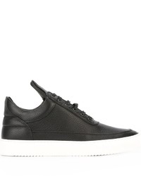 schwarze Leder Turnschuhe von Filling Pieces