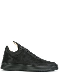 schwarze Leder Turnschuhe von Filling Pieces