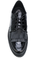 schwarze Leder Turnschuhe von Tod's