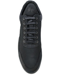 schwarze Leder Turnschuhe von Filling Pieces