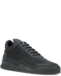 schwarze Leder Turnschuhe von Filling Pieces