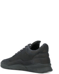 schwarze Leder Turnschuhe von Filling Pieces